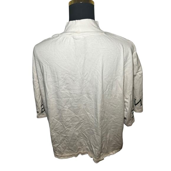 H&M x Pringle of Scotland Cream Knit Top Size XL Cotton Blend - Picture 5 of 8